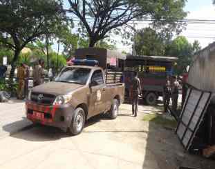 Ketgam : foto kendaraan satpol pp kota kendari 