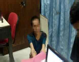 Ketgam : pelaku yang berhasil di amankan 