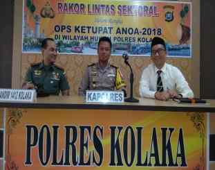 Ketgam : Rapat koordinasi lintas sektoral di Mapolres Kolaka