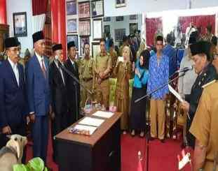 Pelantikan direksi dan jajaran PDAM Donggala Uwe Lino