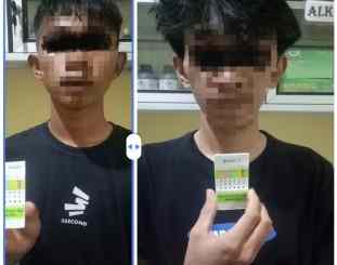 Dua tersangka yang berhasil di ringkus 