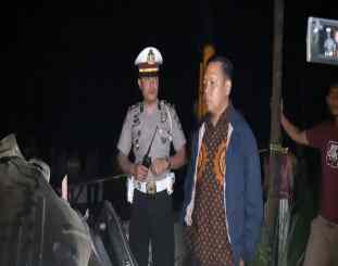 Kapolres Sergai AKBP Robin Simarupang SH M.Hum bersama anggota langsung melakukan Cek TKP.