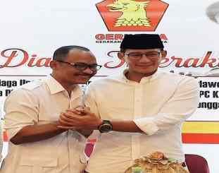 Kamaruddin thamzibar bersama sandiaga uno