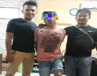 Pelaku saat di gelamdang 