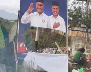 Ketgam Baliho yang di rusak OTK