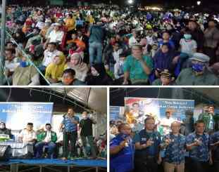 Ketgam Foto kampanye Raup Iskandar di desa Belalo kecamatan lasolo