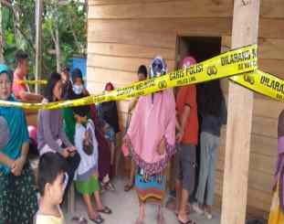 Ketgam : Rumah korban / foto firman tanggapili 