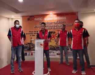 Ketgam : foto pelantikan pengurus X-MOC Sultra 